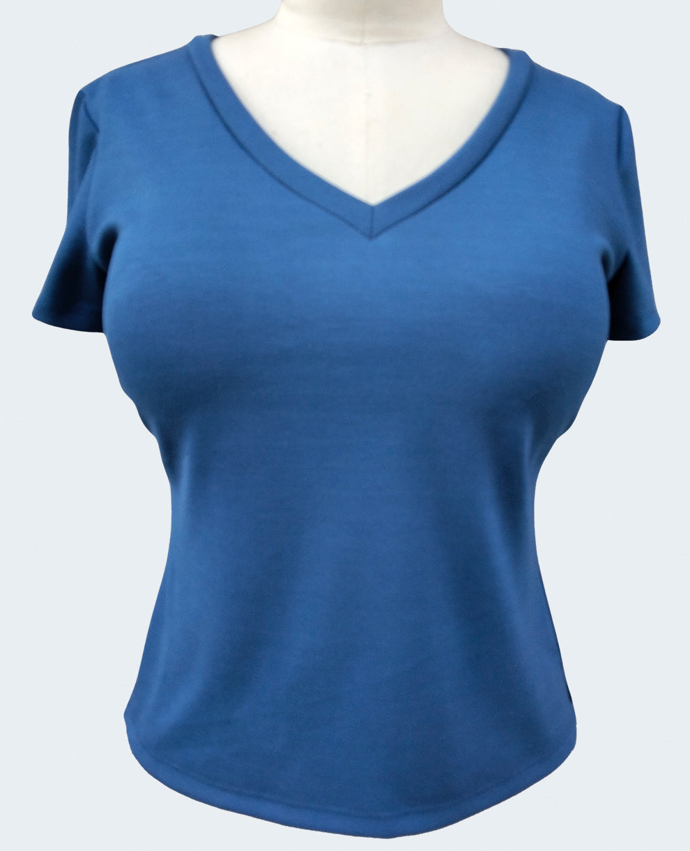 BILLIE V-NECK T-SHIRT FOR D-DDD CUPS