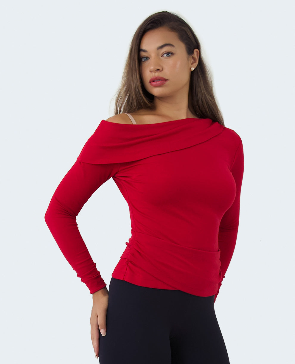 CHRISTINA LONG-SLEEVE TOP FOR D-DDD CUPS